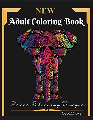 Adult Coloring Book New Designs Stress Relieving for Adults | Amazing Pages, Large Size 8,5 x 11"