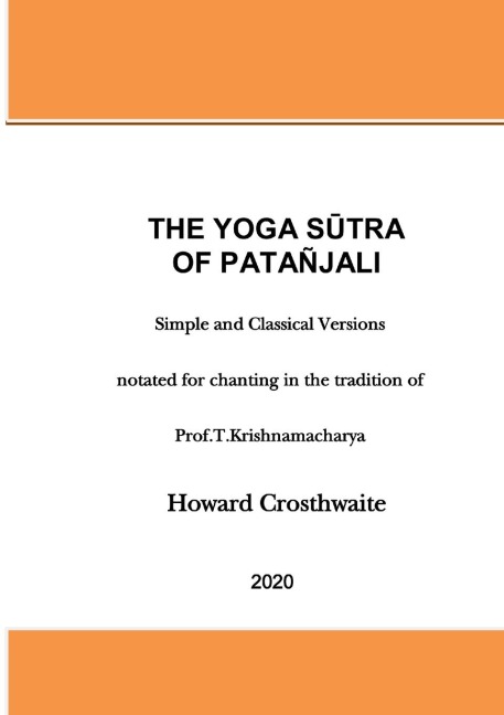 The Yoga Sutra of Patanjali: Notated for Chanting