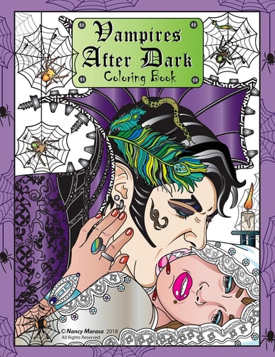 Vampires After Dark Coloring Book