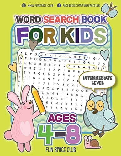 Word Search Books for Kids Ages 4-8 Circle a Word Puzzle Books Word Search for Kids Ages 4-8 Grade Level Preschool, Kindergarten - 3