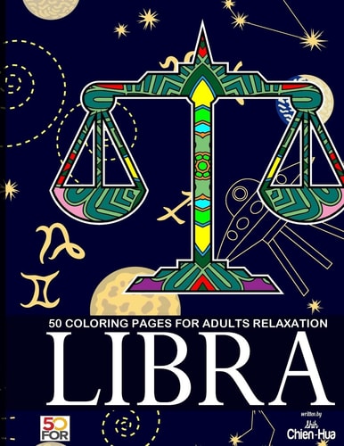 Libra 50 Coloring Pages For Adults Relaxation
