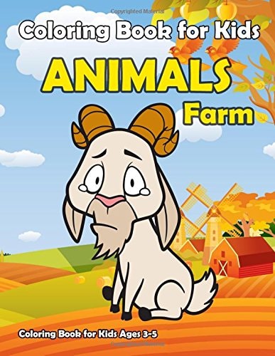 Coloring Book For Kids Animals Farm : Kids Coloring Book with Fun, Easy, and Relaxing Coloring Pages (Children's Coloring Books)