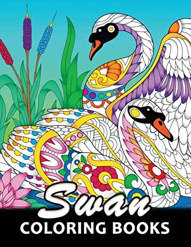 Swan Coloring Book Unique Animal Coloring Book Easy, Fun, Beautiful Coloring Pages for Adults and Grown-Up