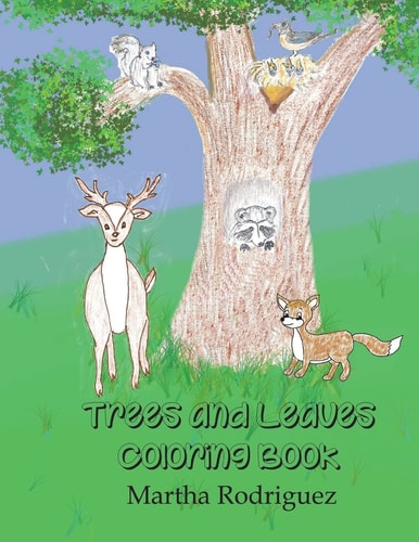 Trees and Leaves Coloring Book