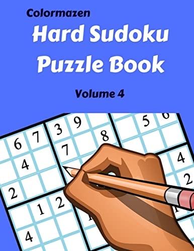 Hard Sudoku Puzzle Book Volume 4 200 Puzzles