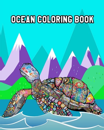 Ocean Coloring Book An Awesome Coloring Book with Gorgeous Sea Creatures and Relaxing Underwater Scenes