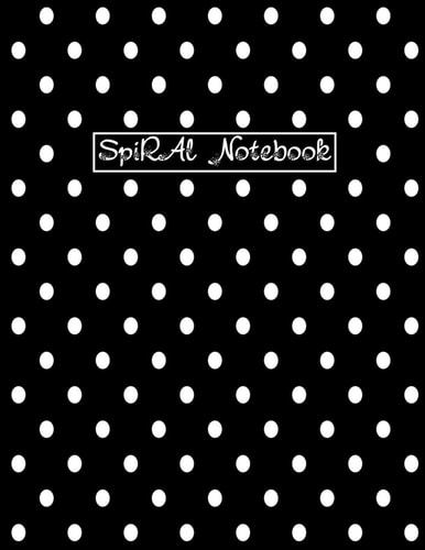 Spiral Notebook Spiral Journal/ Notebook with Blank Pages - Total 100 Pages Sheets, Dotted Notebook, Size 8. 5 X 11