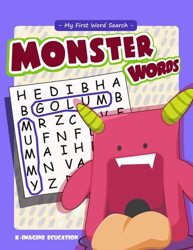 My First Word Search - Monster Words Word Search Puzzle for Kids Ages 4 -6 Years