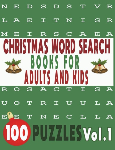 Christmas Word Search Books for Adults and Kids 100 Puzzles Vol. 1