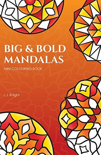 Big and Bold Mandalas Mini Colouring Book 50 Simple Travel Size Mandalas With Thick Lines For Easy Colouring