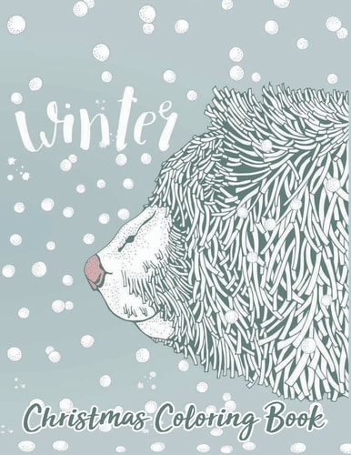 Christmas Coloring Book Winter Relaxation for Adults Older Kids