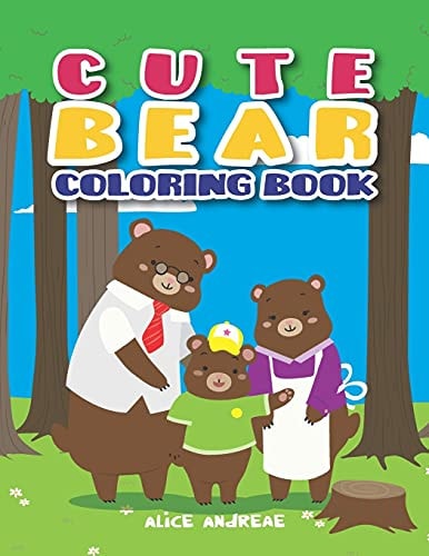 Bear Coloring Book Coloring and Activity Books for Kids Ages 4-8