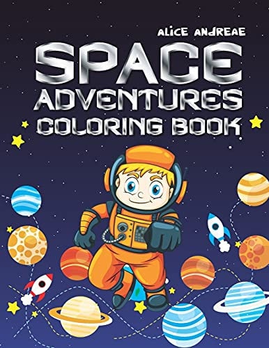 Space Coloring Book Coloring and Activity Books for Kids Ages 4-8