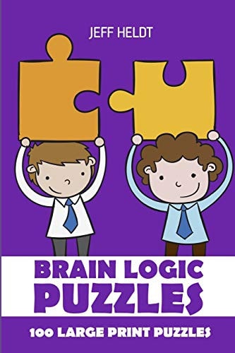 Brain Logic Puzzles Nurikabe Puzzles - 100 Large Print Puzzles