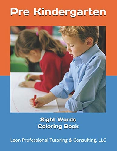 Sight Words Coloring Book Pre Kindergarten