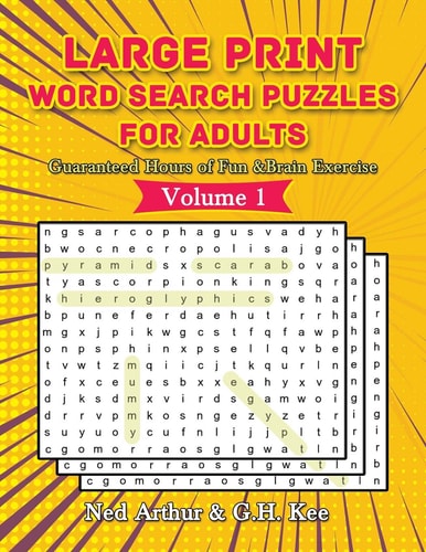 Large Print Word Search Puzzles for Adults Guaranteed Hours of Fun & Brain Exercise