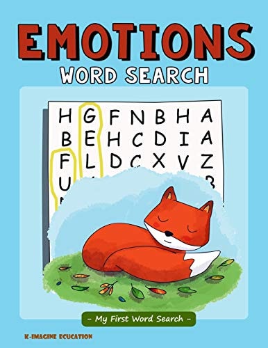 Emotions Word Search - My First Word Search Word Search Puzzle for Kids Ages 4 - 6 Years