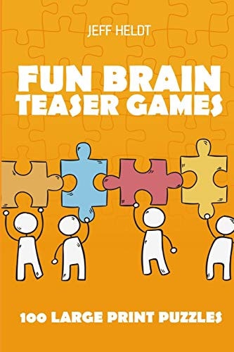 Fun Brain Teaser Games Shimaguni Puzzles - 100 Large Print Puzzles