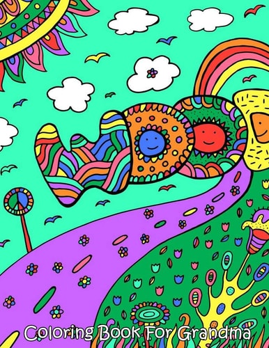 Coloring Book for Grandma Gifts I Love You Grandmother