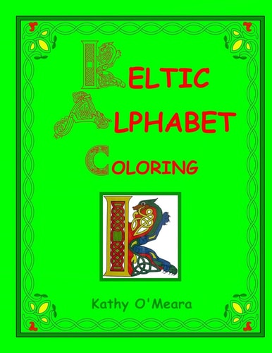 Keltic Alphabet Coloring Capital Letters