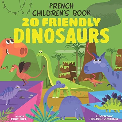 French Children's Book 20 Friendly Dinosaurs