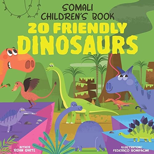 Somali Children's Book 20 Friendly Dinosaurs