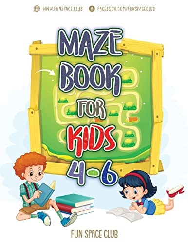 Maze Books for Kids 4-6 Amazing Maze for Kids Activity Books Ages 4-6