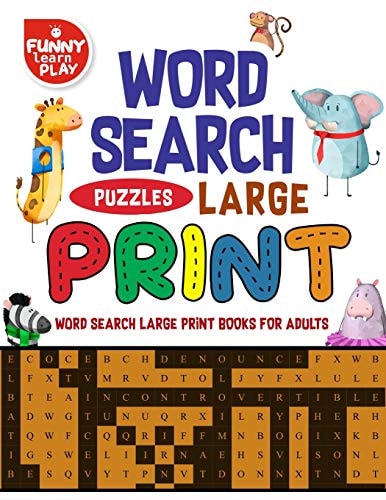 Word Search Large Print Word Search Large Print Books Tremendous Fun Combination