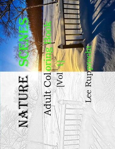 Nature Scene Adult Coloring Book