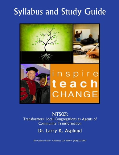 Nt503 TRANSFORMERS: Local Congregations as Agents of Community Transformation