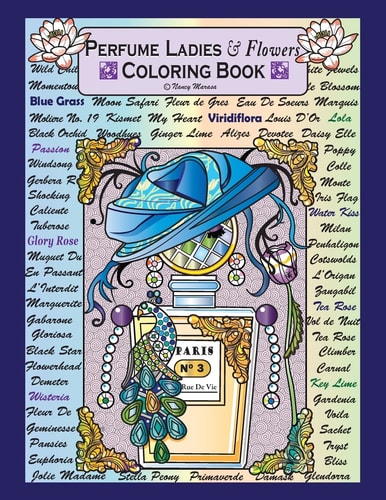 Perfume Ladies & Flowers Coloring Books