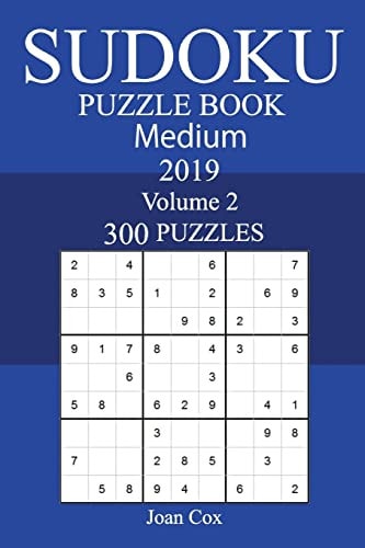 300 Medium Sudoku Puzzle Book 2019