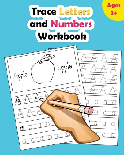 Trace Letters and Numbers Workbook Learn How to Write Alphabet Upper and Lower Case and Numbers