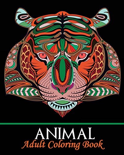Animal Adult Coloring Book Stress Relief Coloring Book, Adorable Animal Drawings (Perfect for Beginners and Animal Lovers)