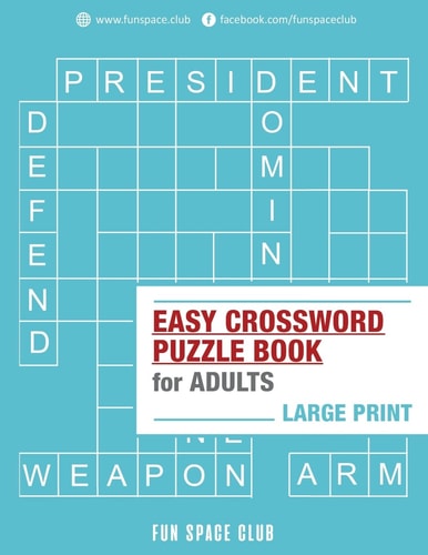 Easy Crossword Puzzle Books for Adults Large Print Crossword Easy Puzzle Books
