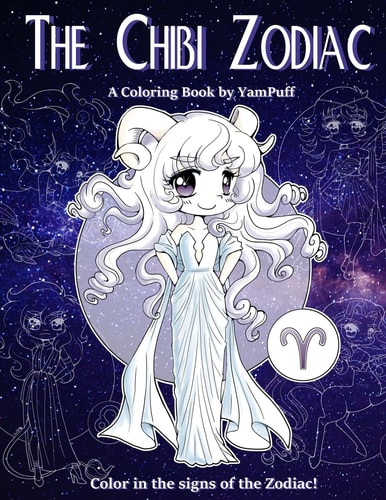 The Chibi Zodiac A Kawaii Coloring Book by YamPuff Featuring the Astrological Star Signs As Chibis