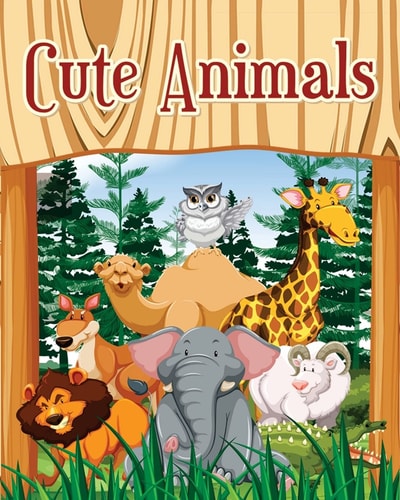 Cute Animals A Kids Coloring Book with Fun, Easy, and Relaxing Coloring Pages (Perfect for Animal Lovers) Plus Fun Activities for Kids!