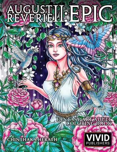 August Reverie 2 Epic - Fantasy Art Adult Coloring Book