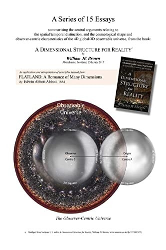 15 Essays (Abridged from 'a Dimensional Structure for Reality') Summarising the Central Arguments Relating to the Spatial/Temporal Distinction, and the Cosmological Shape and Observer-Centric Characteristics of the 4D Global/3D Observable Universe