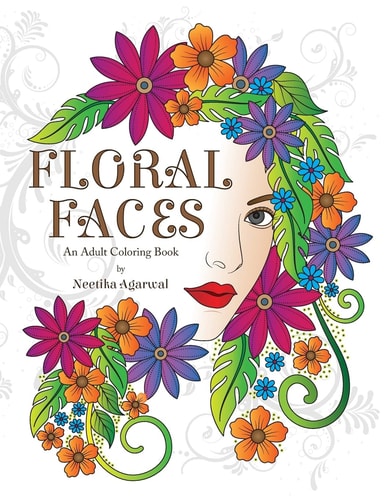 Floral Faces An Adult Coloring Book