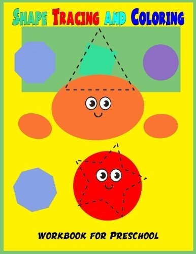 Shape Tracing and Coloring Preschool Workbook Preschool Tracing Shape Workbook /Coloring Page / Young Children Activities Book / Learn and Fun