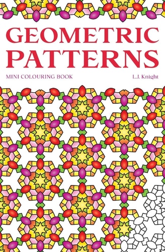Geometric Patterns Mini Colouring Book 50 Relaxing Travel Size Abstract Pattern Designs