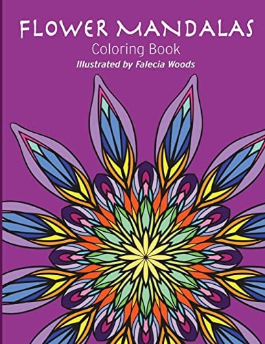 Flower Mandalas Coloring Book
