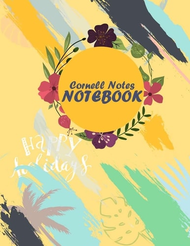 Cornell Notes Notebook Note Taking Notebook, For Students, Writers, School Supplies List, Notebook 8.5 X 11- 120 Pages