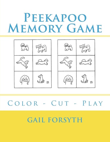 Peekapoo Memory Game Color - Cut - Play