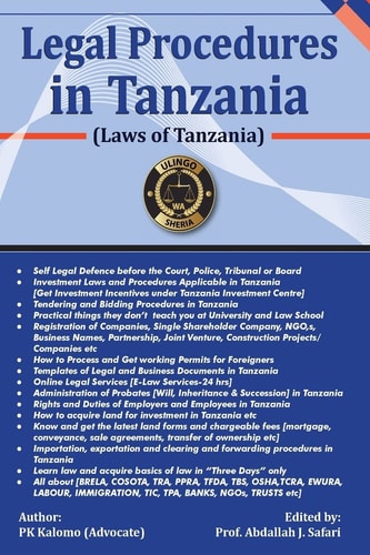 Selected Legal Procedures in Tanzania Laws of Tanzania