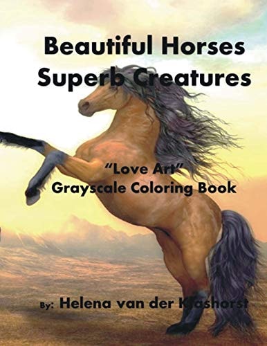 Beautiful Horses Superb Creatures Grayscale Coloring Book