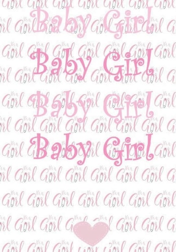 Baby Girl Baby, Girl, Pink, Notebbook