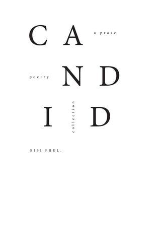 Candid Prose Poetry