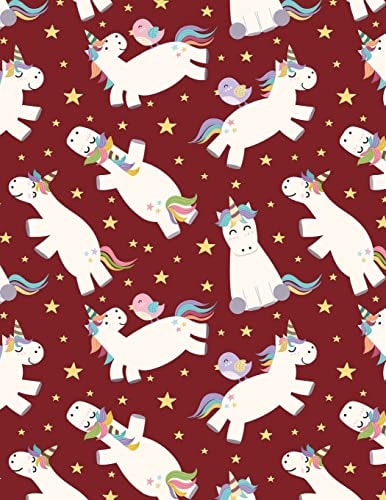 I Love Unicorns 120 Page Story Paper Book - Great For Unicorn Lovers